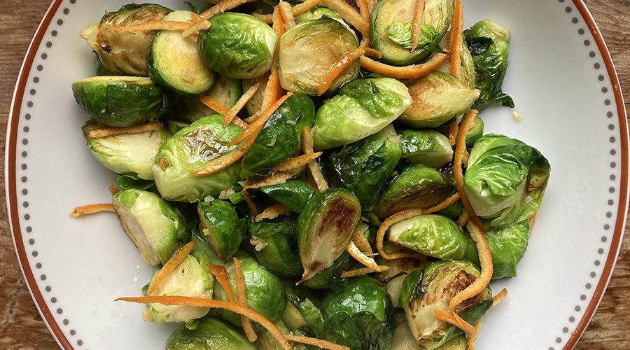 Easy Sprouts With Orange & Garlic